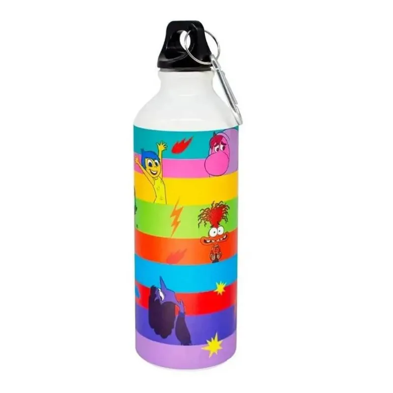 Garrafa de Aluminio 500ml C/Mosquetão - Divertidamente - Zona Criativa