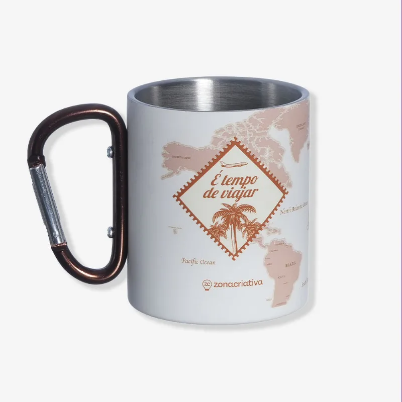 Caneca Mosquetão Viagem - Zonacriativa