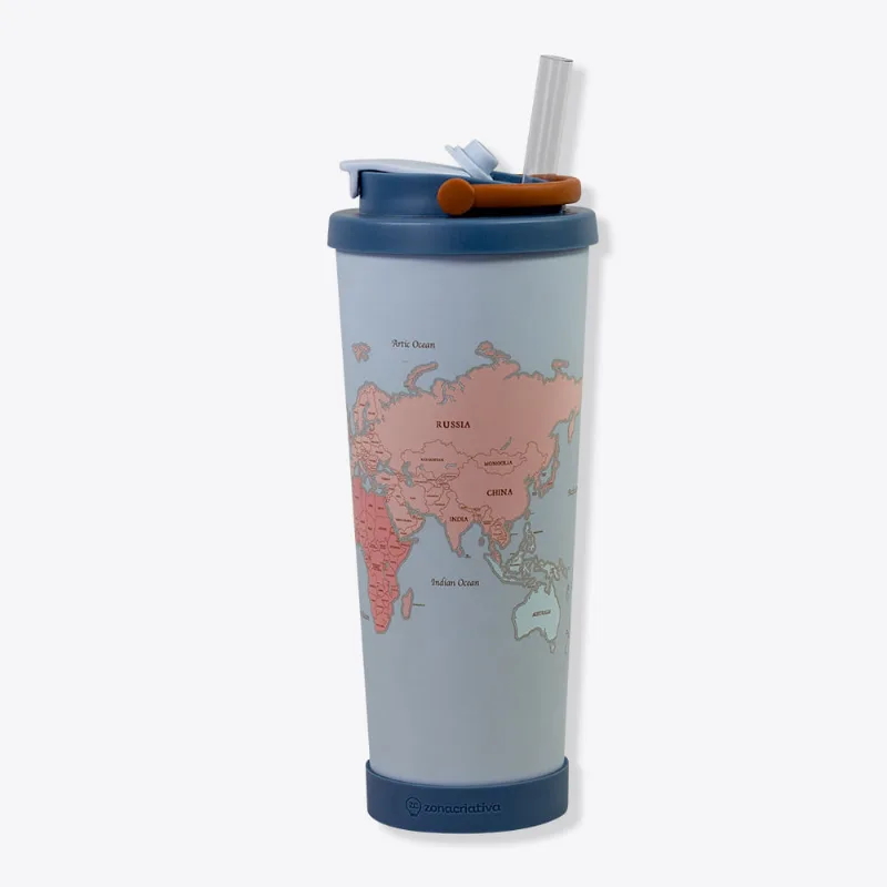Copo Spring Com Canudo Viagem – Zonacriativa