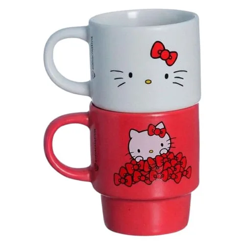 Kit Canecas Empilháveis Hello Kitty - LC