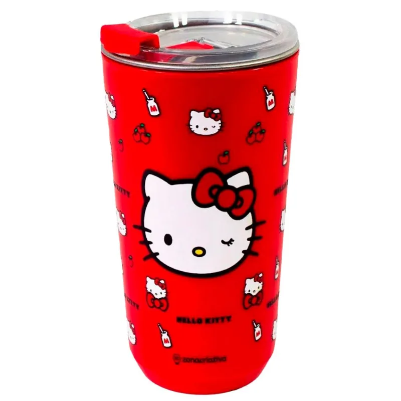 Copo Sky Hello Kity Com Tampa Zonacriativa 500ml (MP)
