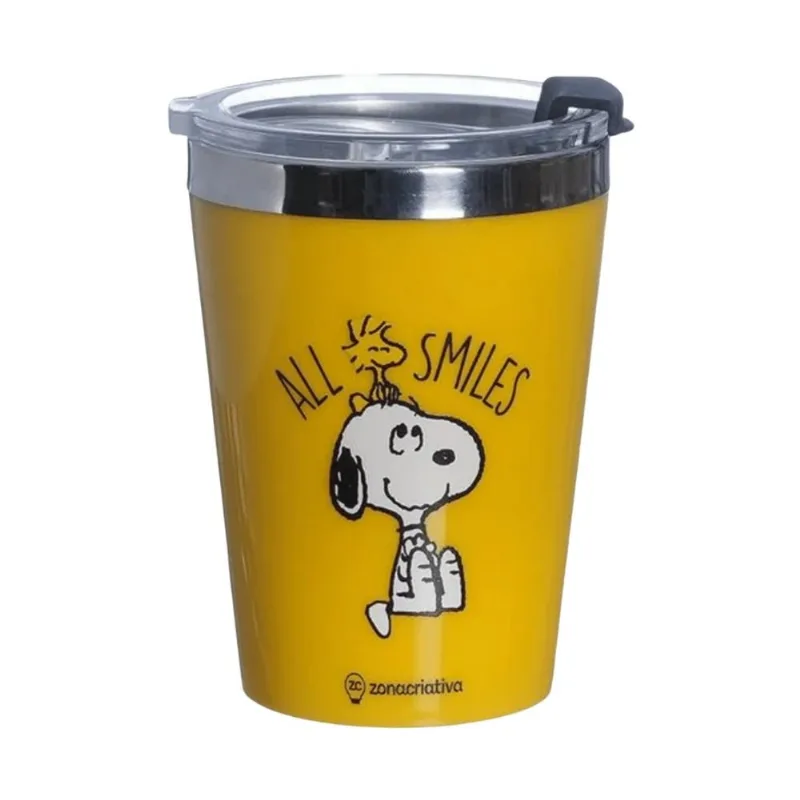 Copo Viagem Zonacriatva Snap Snoopy Core 300ml 6017 (MP)