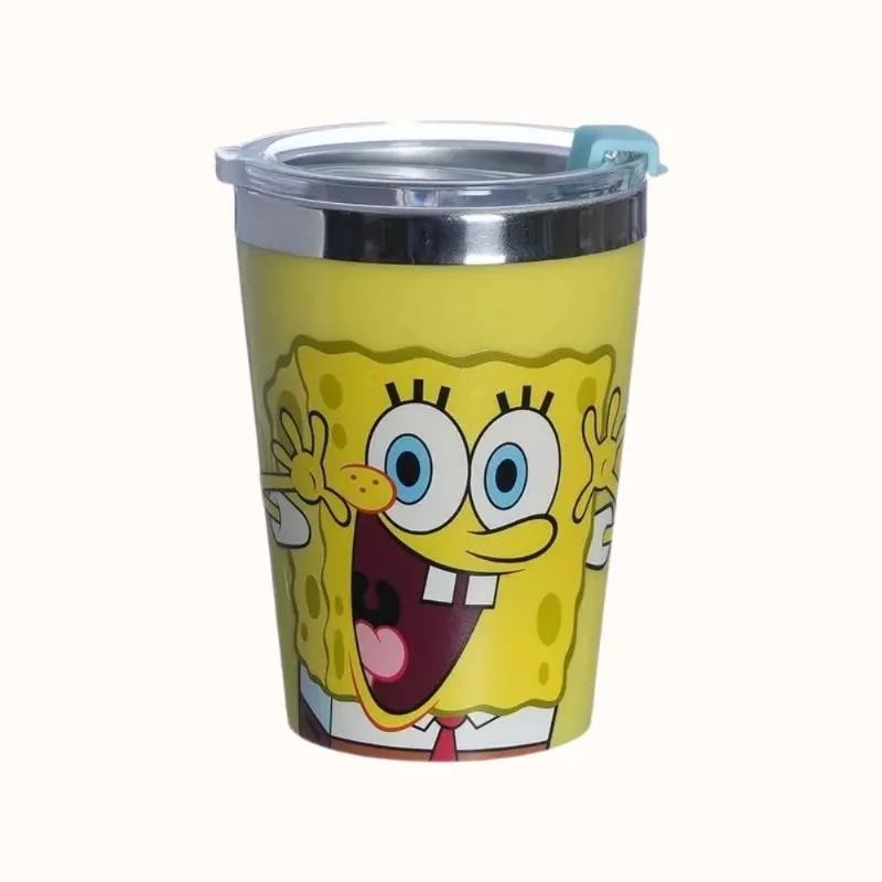 Copo Viagem Zonacriativa Bob Esponja 300ml 26054 (MP)