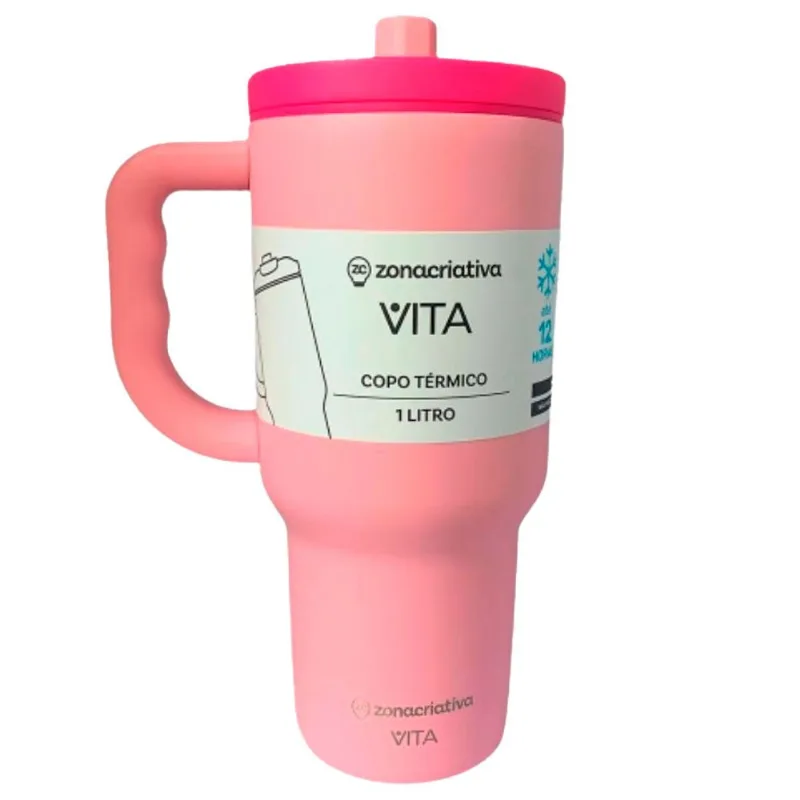Copo Térmico Tumbler Zonacriativa 1 Litro Vita Candy 6105 (MP)