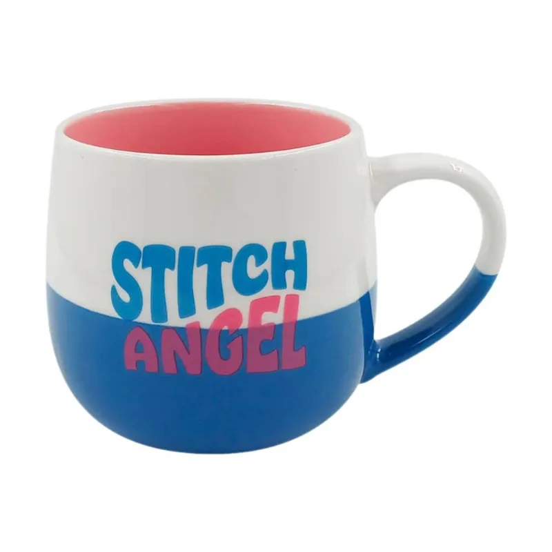 Caneca Zonacriativa 400ml Maggie Stitch E Angel 6383 (MP)