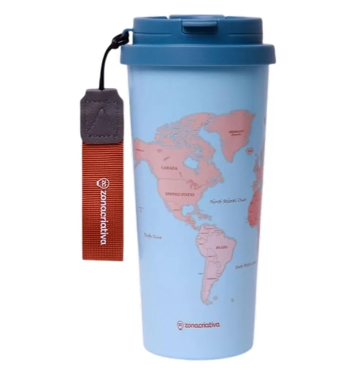 Copo Térmico 500ml Baker Com Tampa Viagem - LC - Presentes