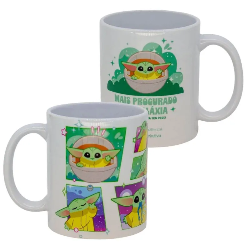 Caneca Pop 350ml New Gift Star Wars Baby Yoda Too Cute - Zona Criativa