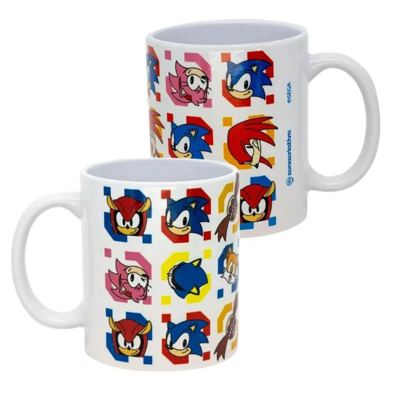 Caneca Pop 350ml New Gift Sonic Amigos Faces - Zona Criativa