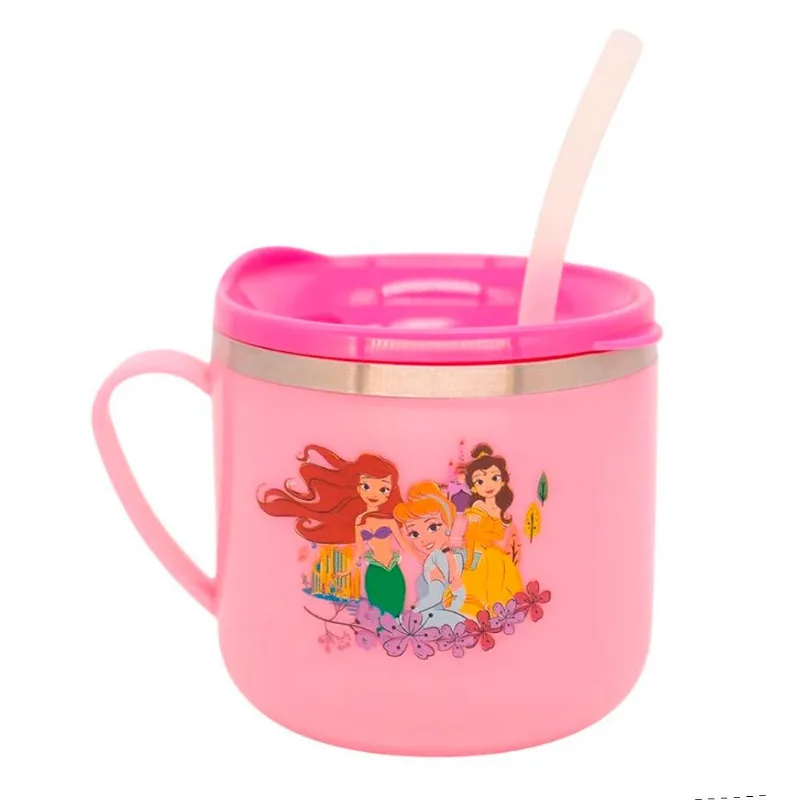 Caneca Flip Zonacriativa Princesas 250ml 10026457 (MP)