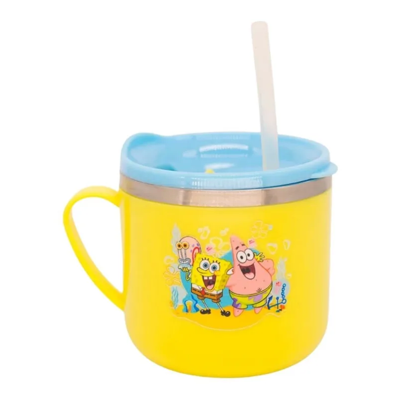 Caneca Flip Zonacriativa Bob Esponja 250ml 10026461 (MP)