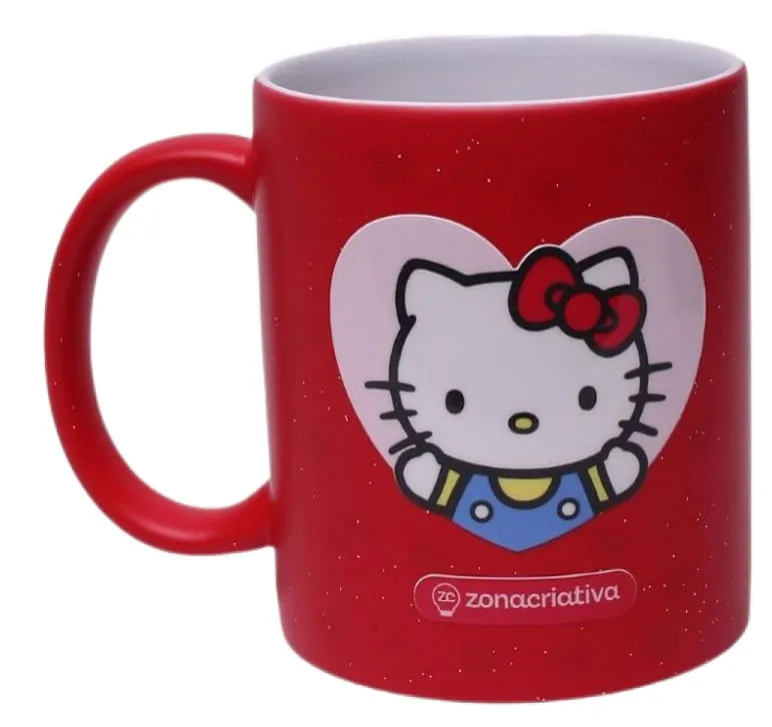 Caneca Magic 350ml Hello Kitty Vermelha - LC
