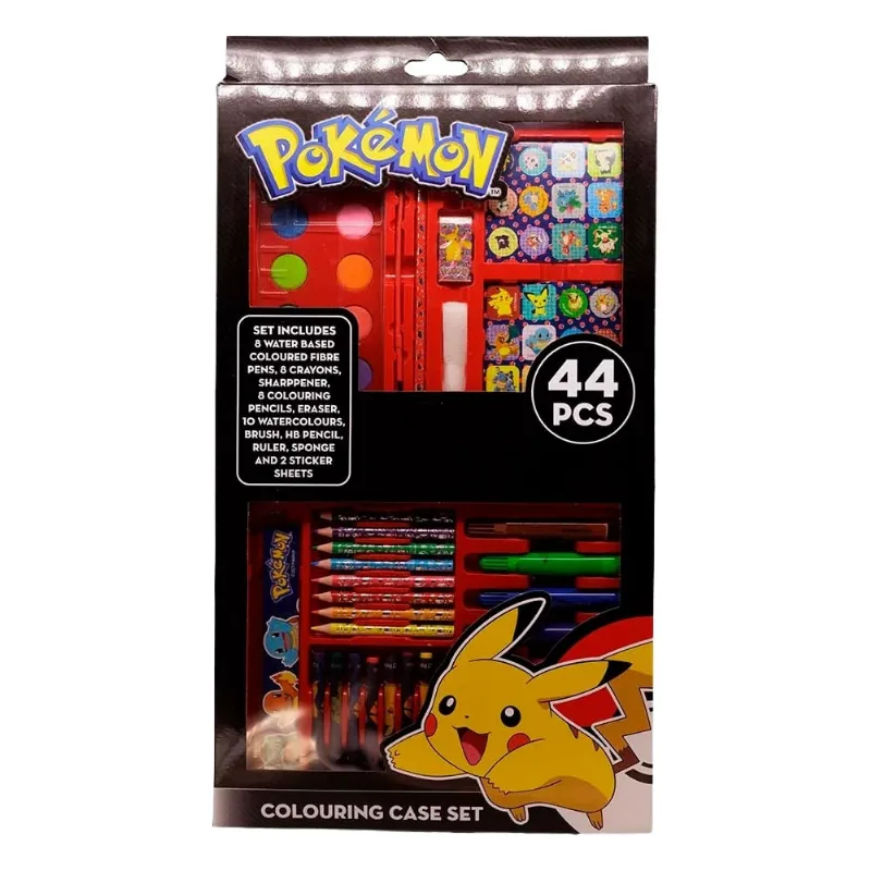 Maleta de Lápis Quadrada 44 Peças Zona Criativa Pokémon