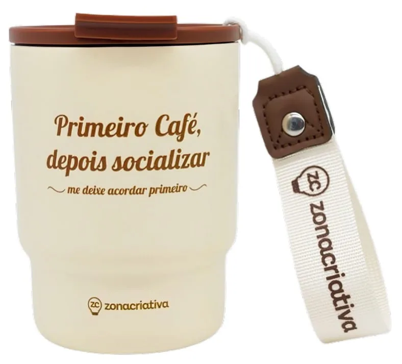 Copo To Go 400ml Café - LC - Presentes