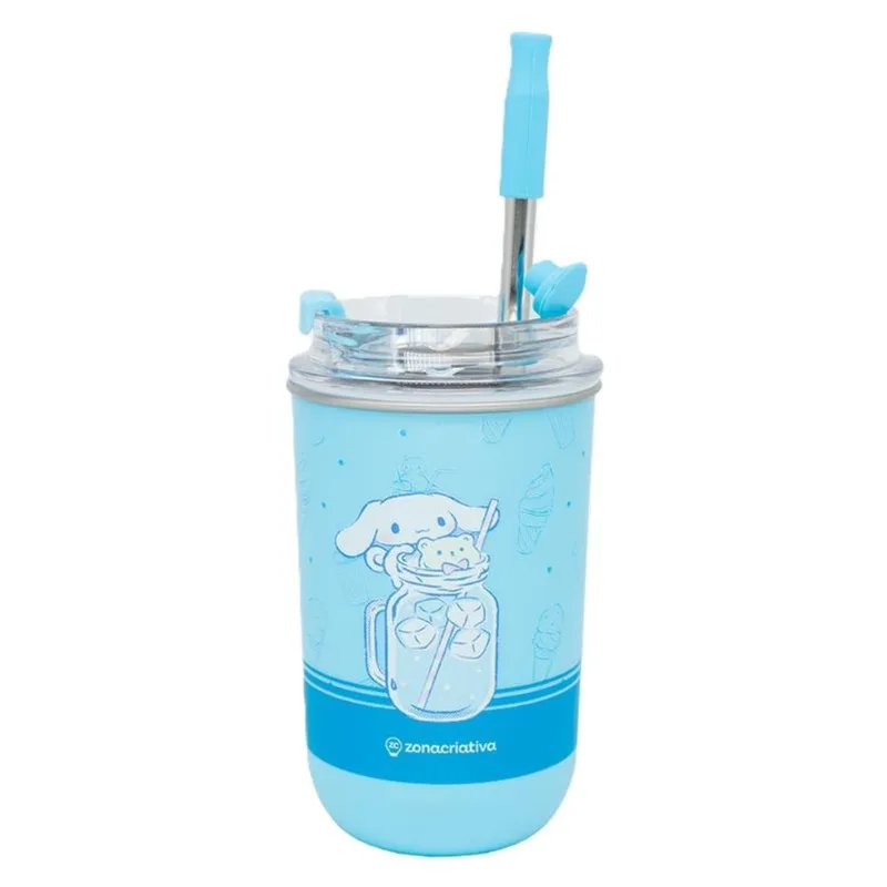 Copo 300ml Neo Cinnamoroll Inox Tampa Zona Criativa