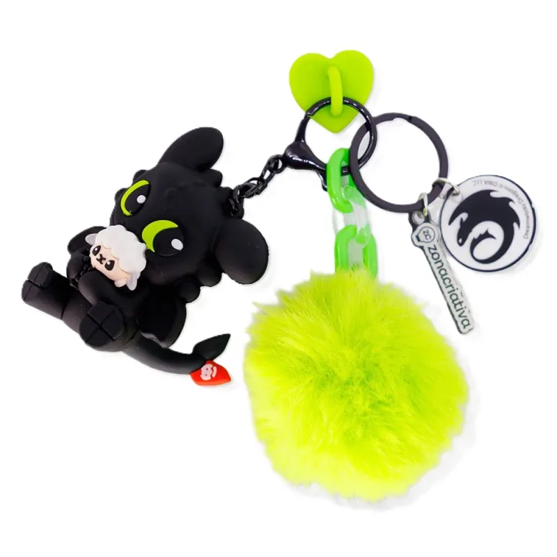 Chaveiro Charms Furia Da Noite Zona Criativa - LC - Presentes