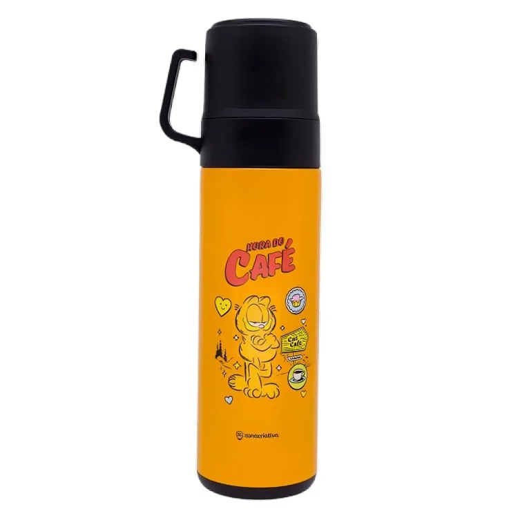 Garrafa Térmica Com Tampa Dupla 600ml Garfield - LC