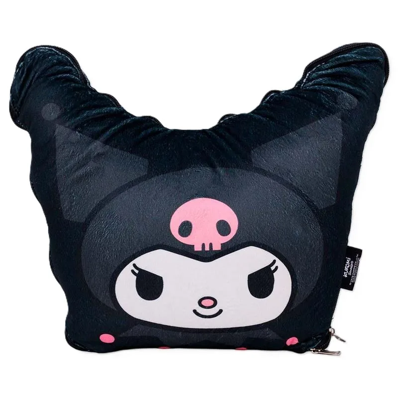 Almofada 2 Em 1 Manta Com Zíper Kuromi - LC - Brinquedos