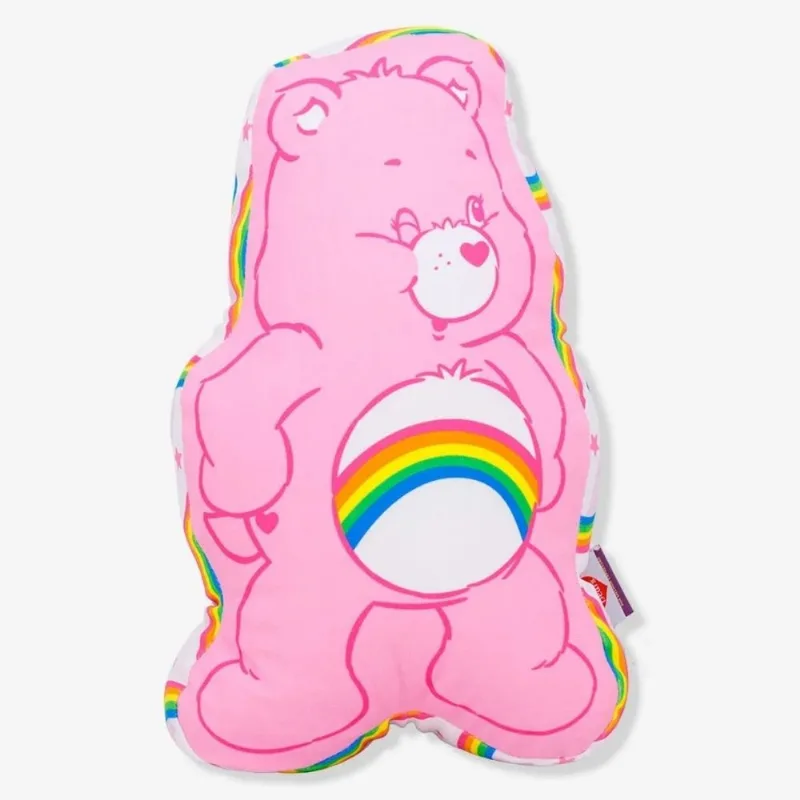 Ursinhos Carinhosos Almofada Formato Recortado Pelúcia Fibra Infantil Decoração Quarto Rosa