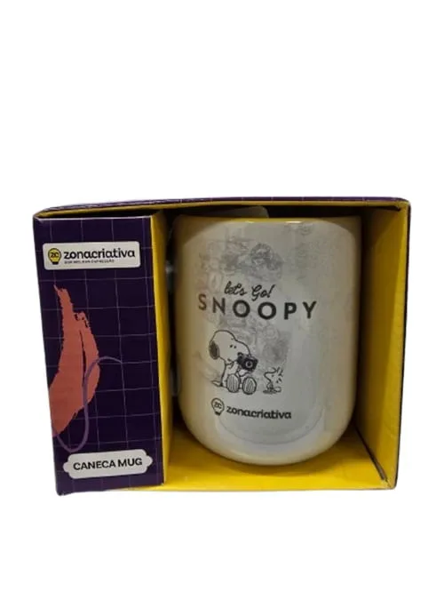Caneca 400ml Mug Snoopy Zona Criativa - LC