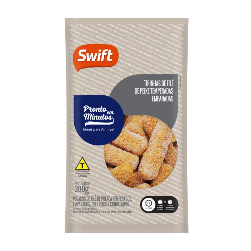 Tiras de Filé de peixe Empanado Swift 300g