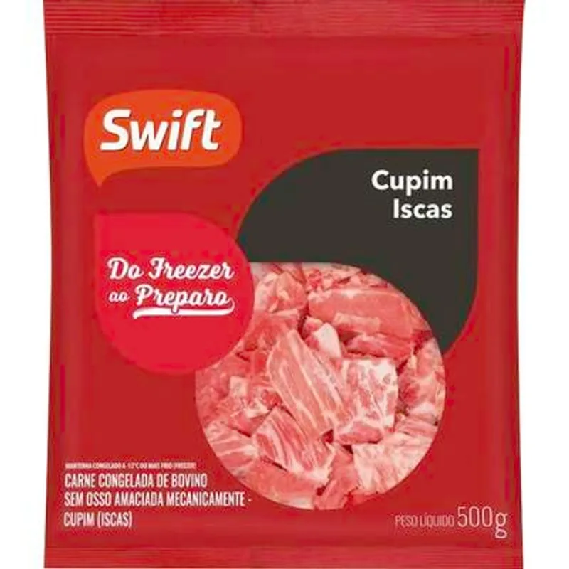 Carne Bovina Iscas de Cupim Swift Cong 500g
