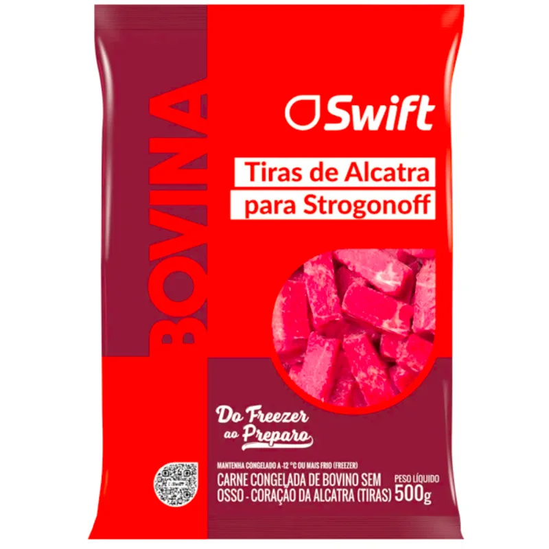 Tiras de Coração da Alcatra Swift Congelada 500g