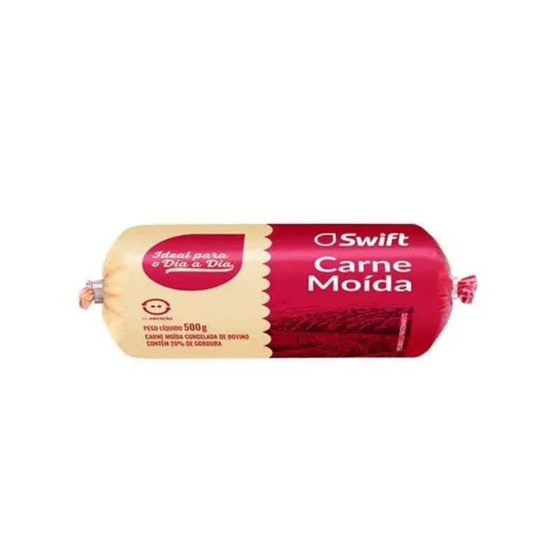 Carne Moída Bovina Swift Tubete Congelada 500g