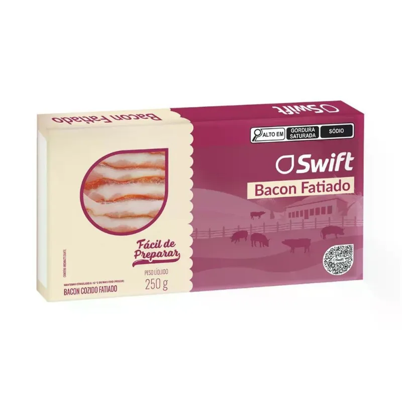 Bacon Fatiado Swift 250g