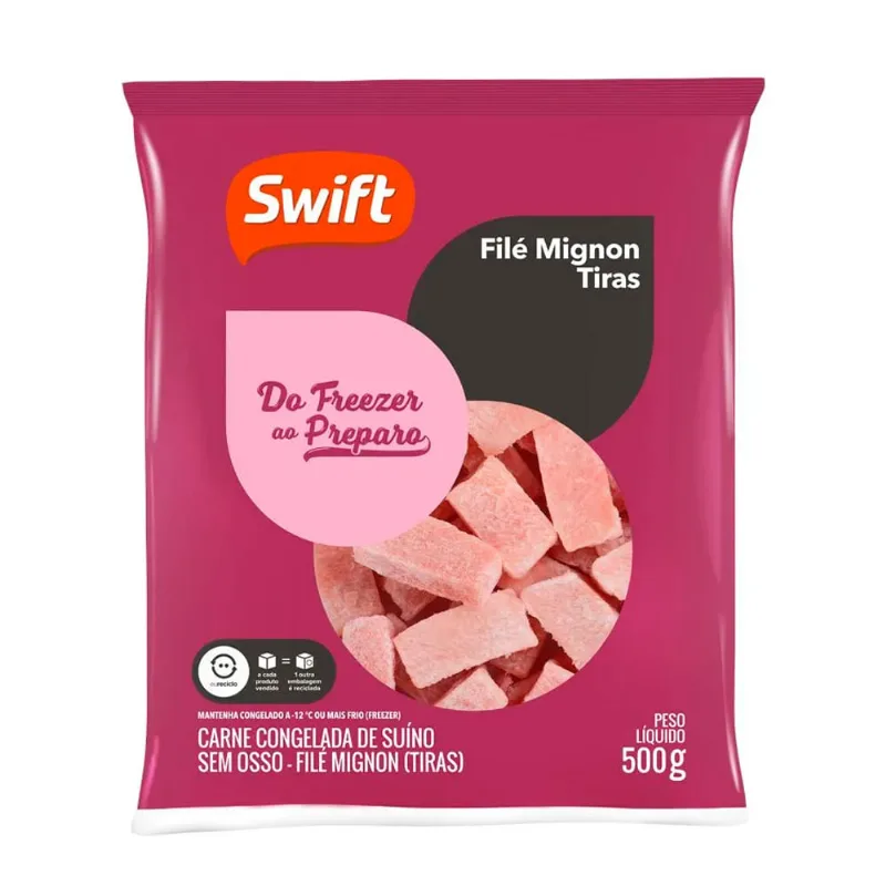 Filé Mignon Suíno Swift em Tiras 500g