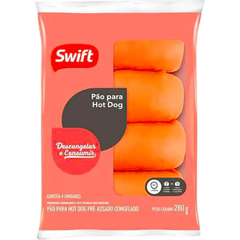 Pão para Hot Dog Swift 280g