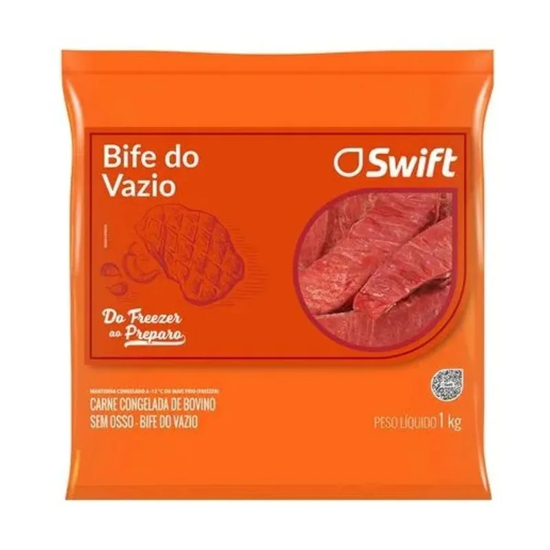 Bife do Vazio Bovino Swift Congelado 1kg