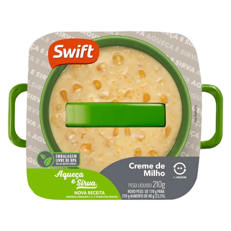 Prato Pronto Creme De Milho Swift 210g