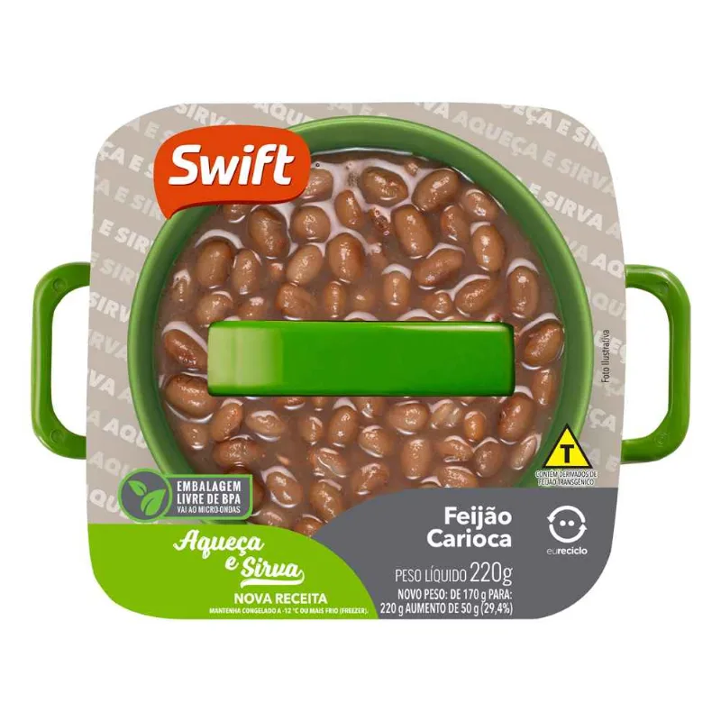Prato Pronto Feijão Carioca Swift 220g