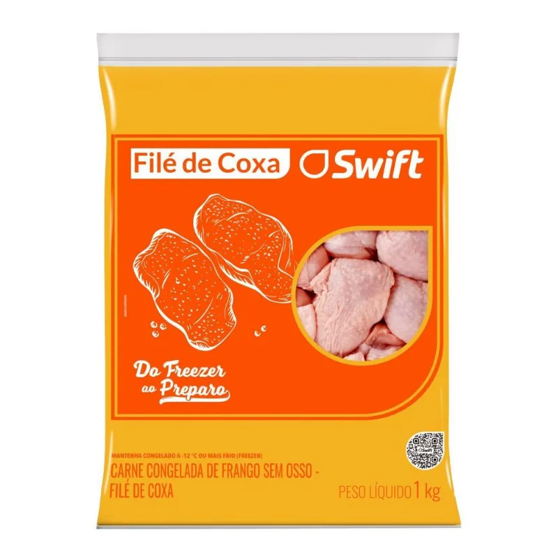 Filé de Coxa de Frango Swift Iqf Congelado 1kg