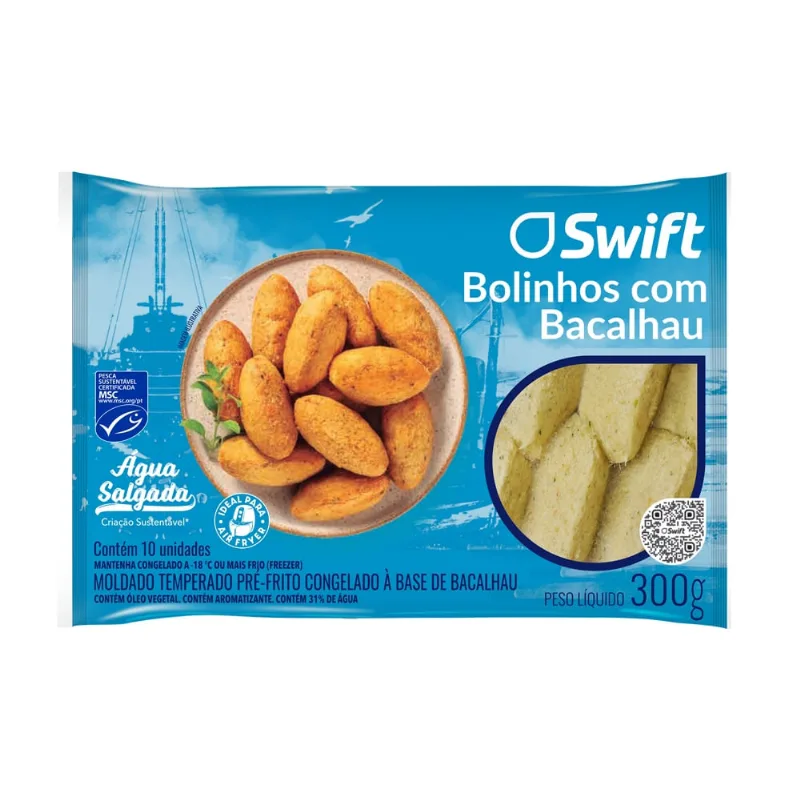 Bolinho com bacalhau Swift 300g