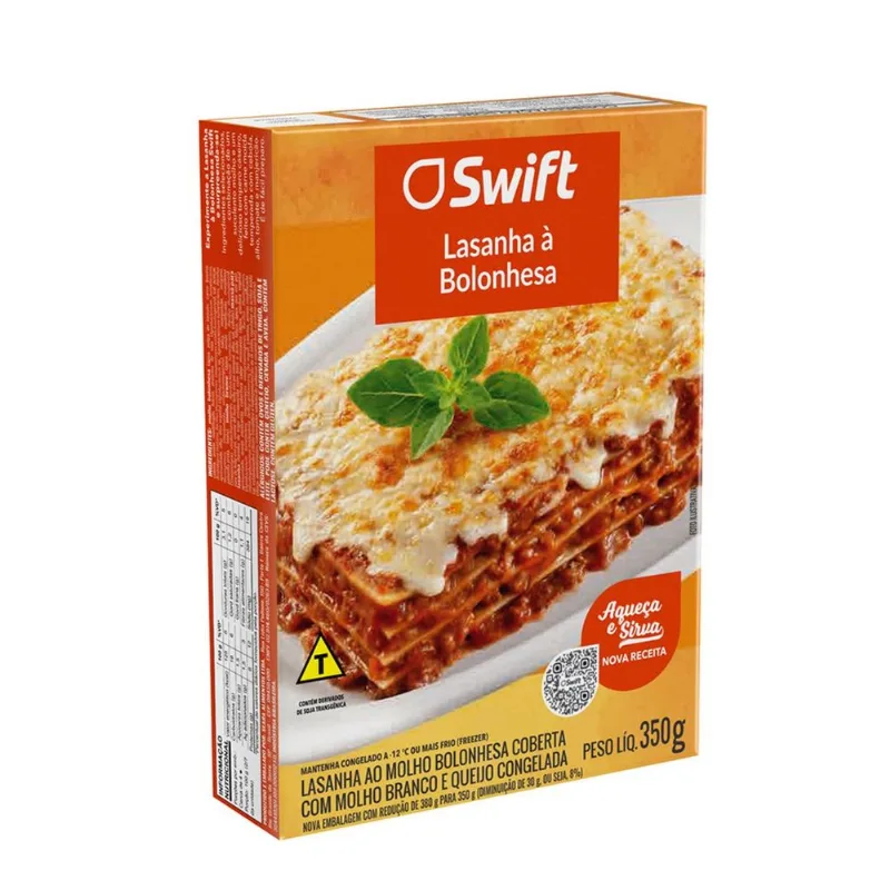 Lasanha Swift Bolonhesa Congelada 350g