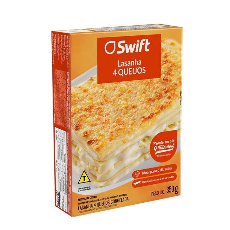 Lasanha Swift Quatro Queijos Congelada 350g