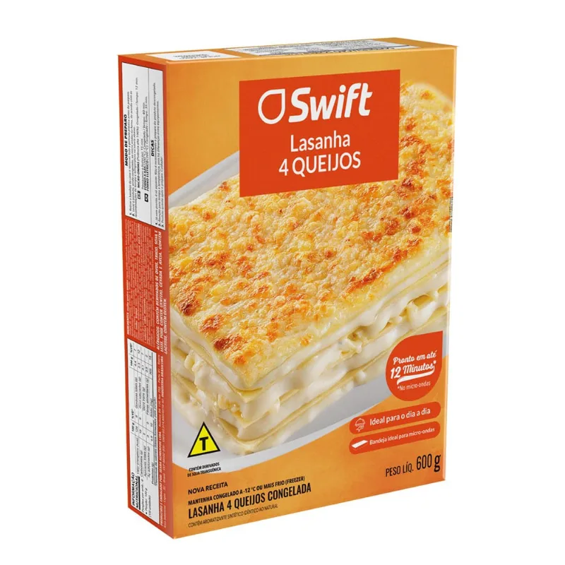 Lasanha Swift 4 Queijos 600g