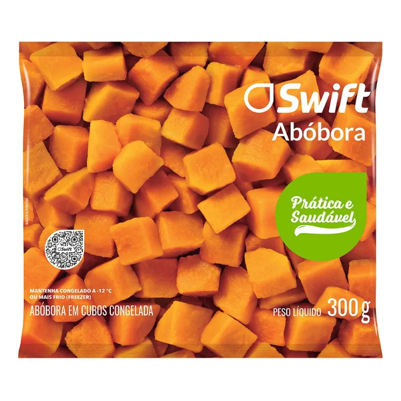 Abóbora em cubos congelada Swift 300g