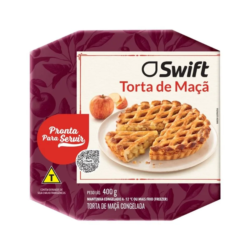 Torta Maçã com Canela Swift Congelada 400g