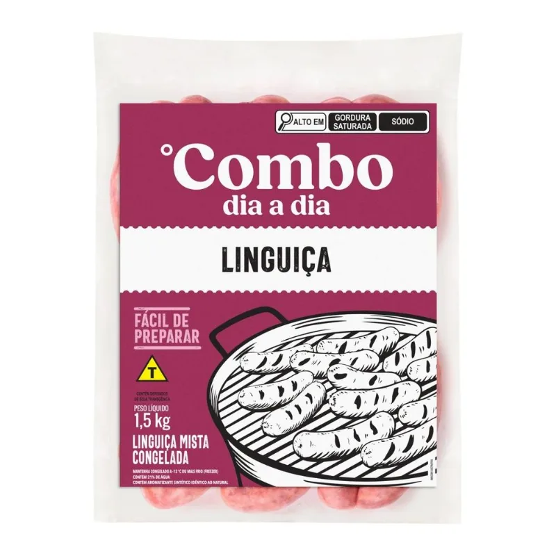 Linguiça Mista Swift Combo Dia a Dia Congelada 1,5Kg