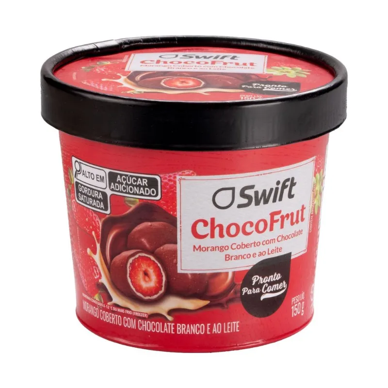 Choco Frut Swift Morango Com Chocolate Branco 150g