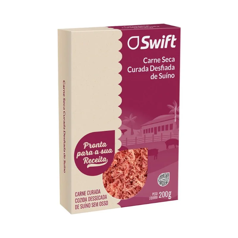 Carne Seca Suína Swift Curada Desfiada 200g