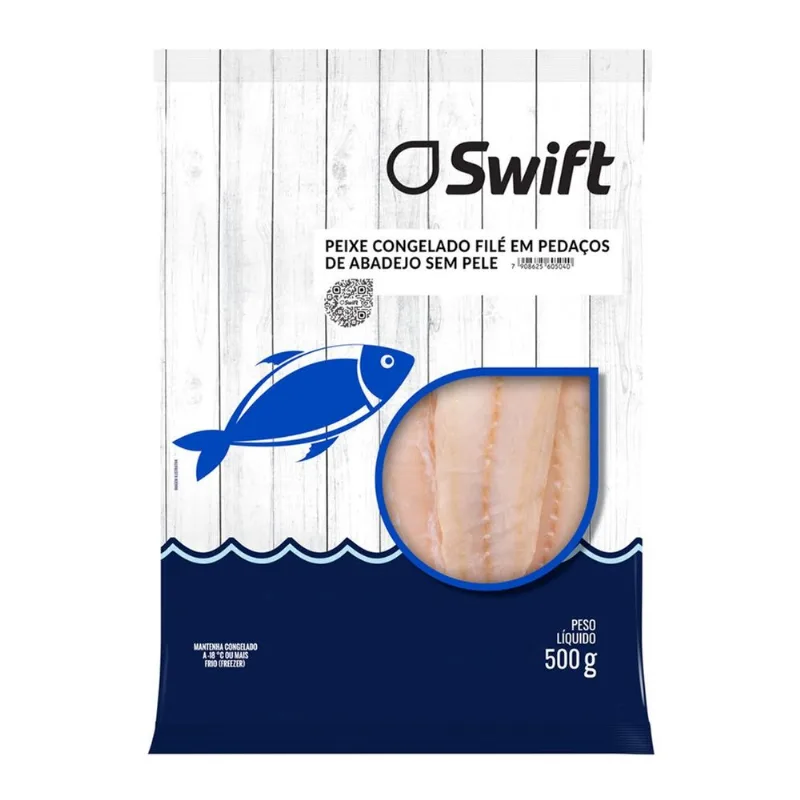 Filé de Abadejado Swift sem Pele Congelado 500g