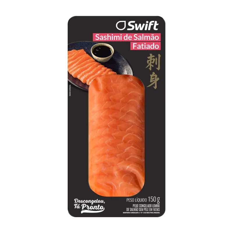 Salmão Swift fatiado 150g Sashimi