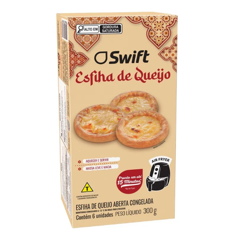 Esfiha Queijo Aberta Swift Congelada 300g