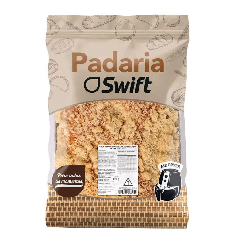 Cuca Assada Doce de Leite Swift 420g