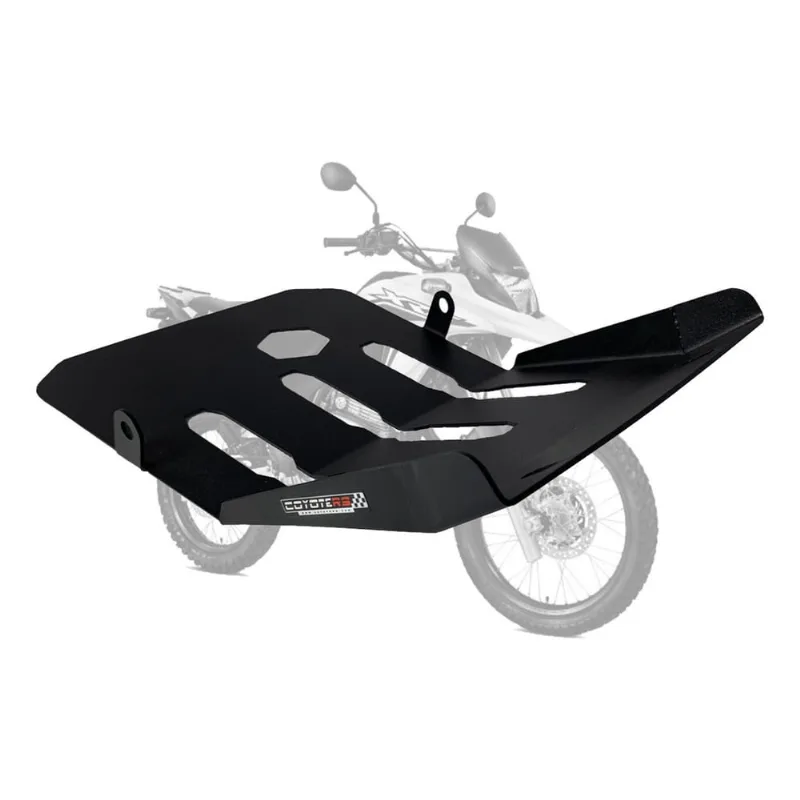 Protetor de Carter Coyote em Aço Carbono Preto - xre 300 - Honda