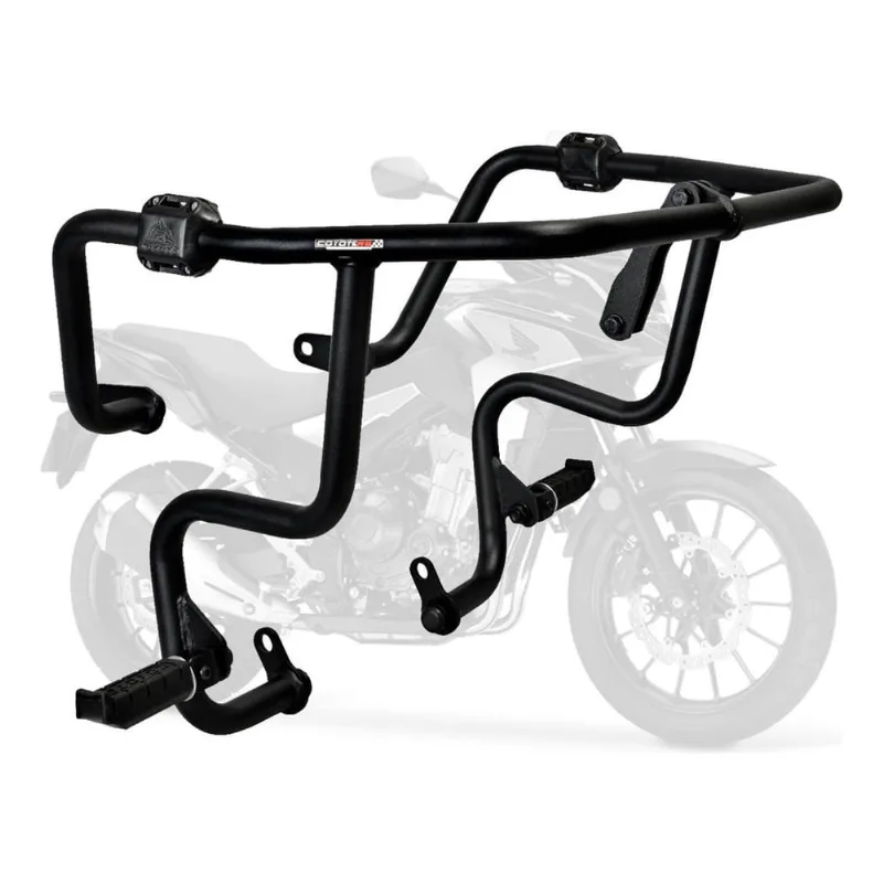 Protetor de Motor e Carenagem Coyote Preto com Pedais - cb 500 X até 2019 - Honda