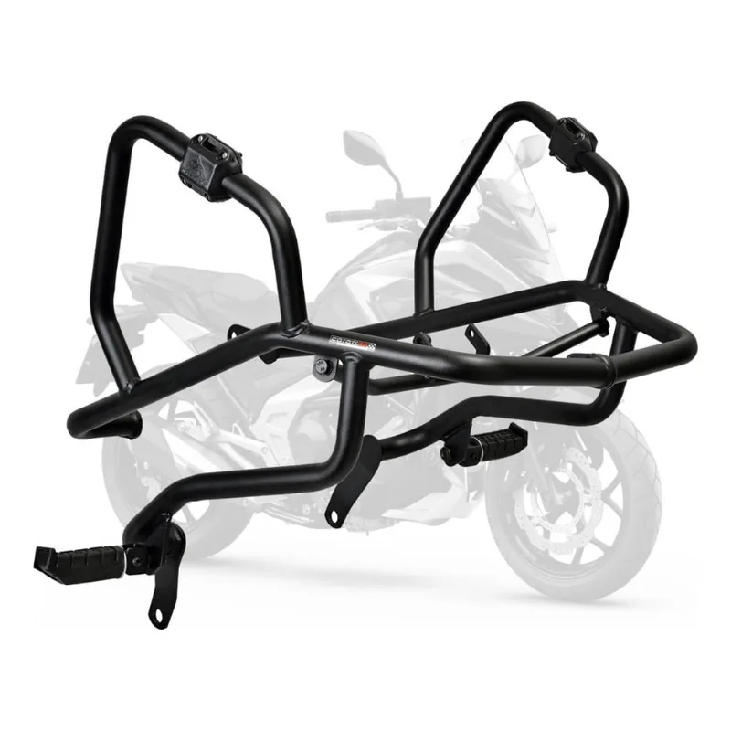 Protetor de Motor e Carenagem Coyote Com Pedaleiras Preto Fosco - nc 700 / nc 750 X até 2021 - Honda